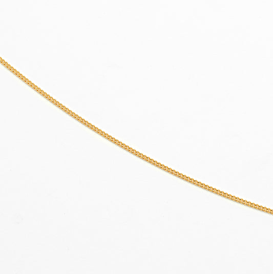 9K Yellow Gold Round Curb Link Chain