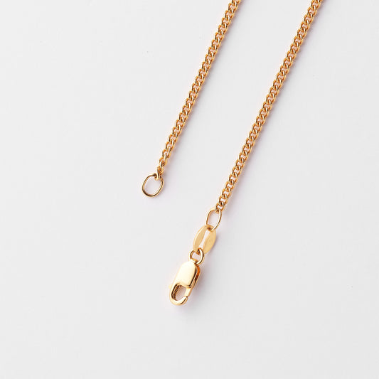 9K Yellow Gold Round Curb Chain