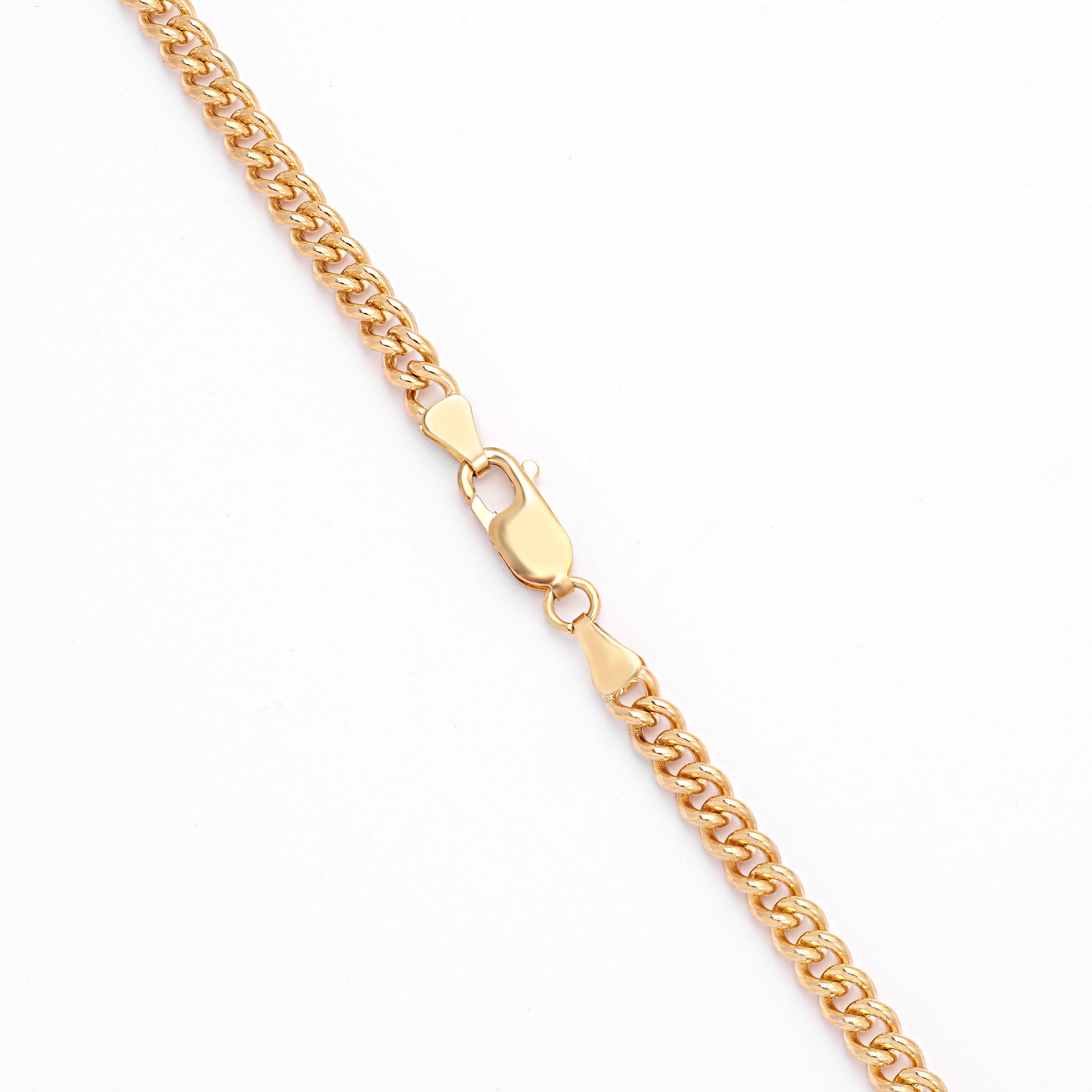 9K Yellow Gold Round Curb Chain