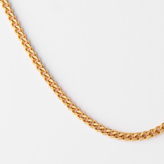 9K Yellow Gold Round Curb Chain