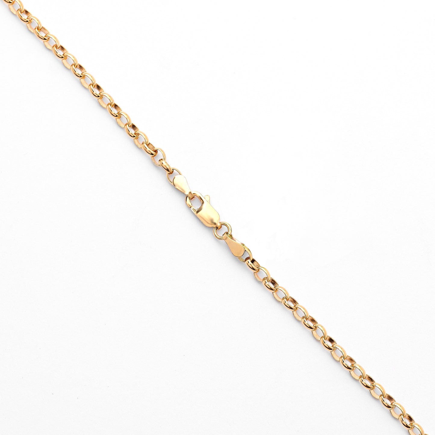 9K Yellow Gold Oval Belcher Chain