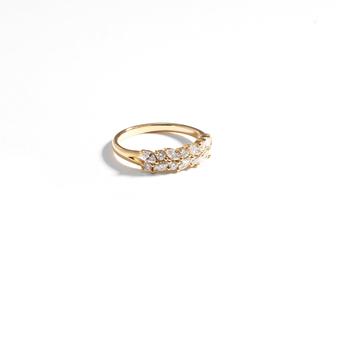 9K White Gold Lab Diamond Dress Ring 0.72tdw