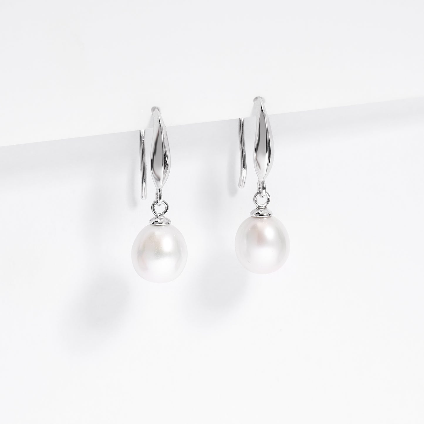 Sterling Silver Pearl Drop Earrings