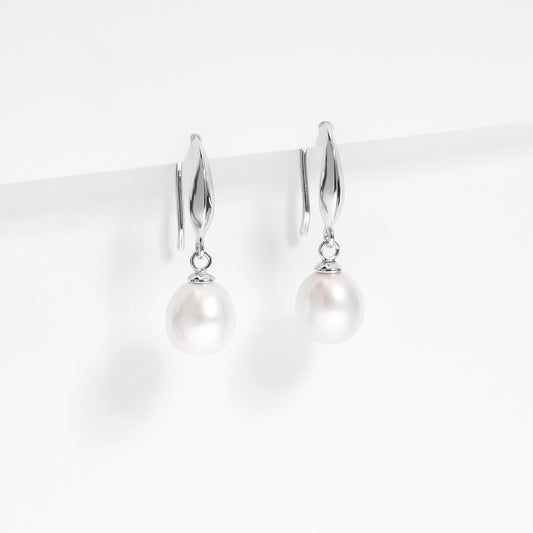 Sterling Silver Pearl Drop Earrings