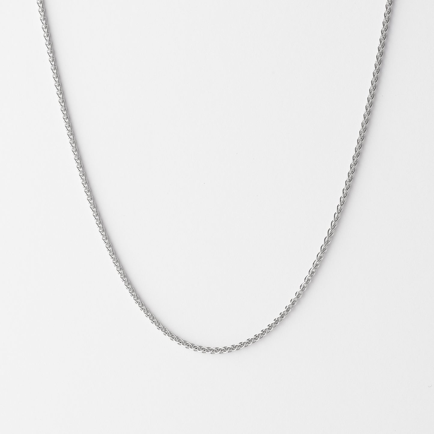 Sterling Silver 45cm Wheat Chain