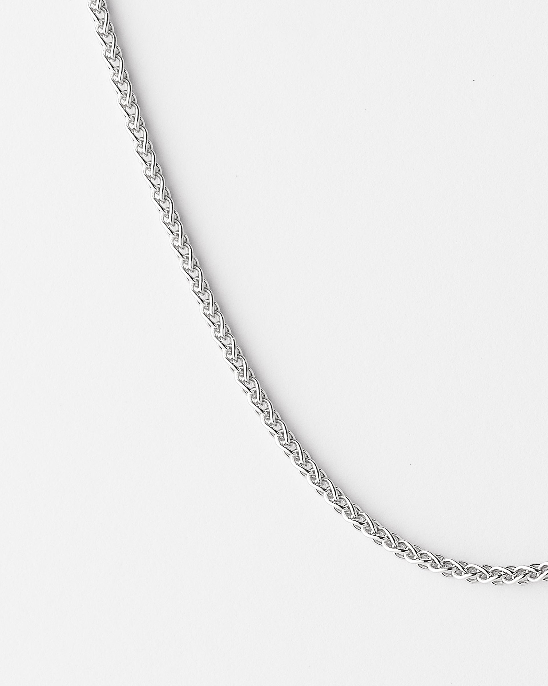 Sterling Silver 45cm Wheat Chain