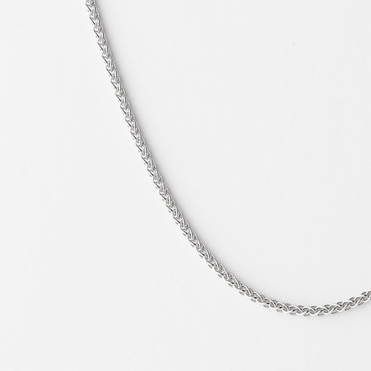 Sterling Silver 45cm Wheat Chain