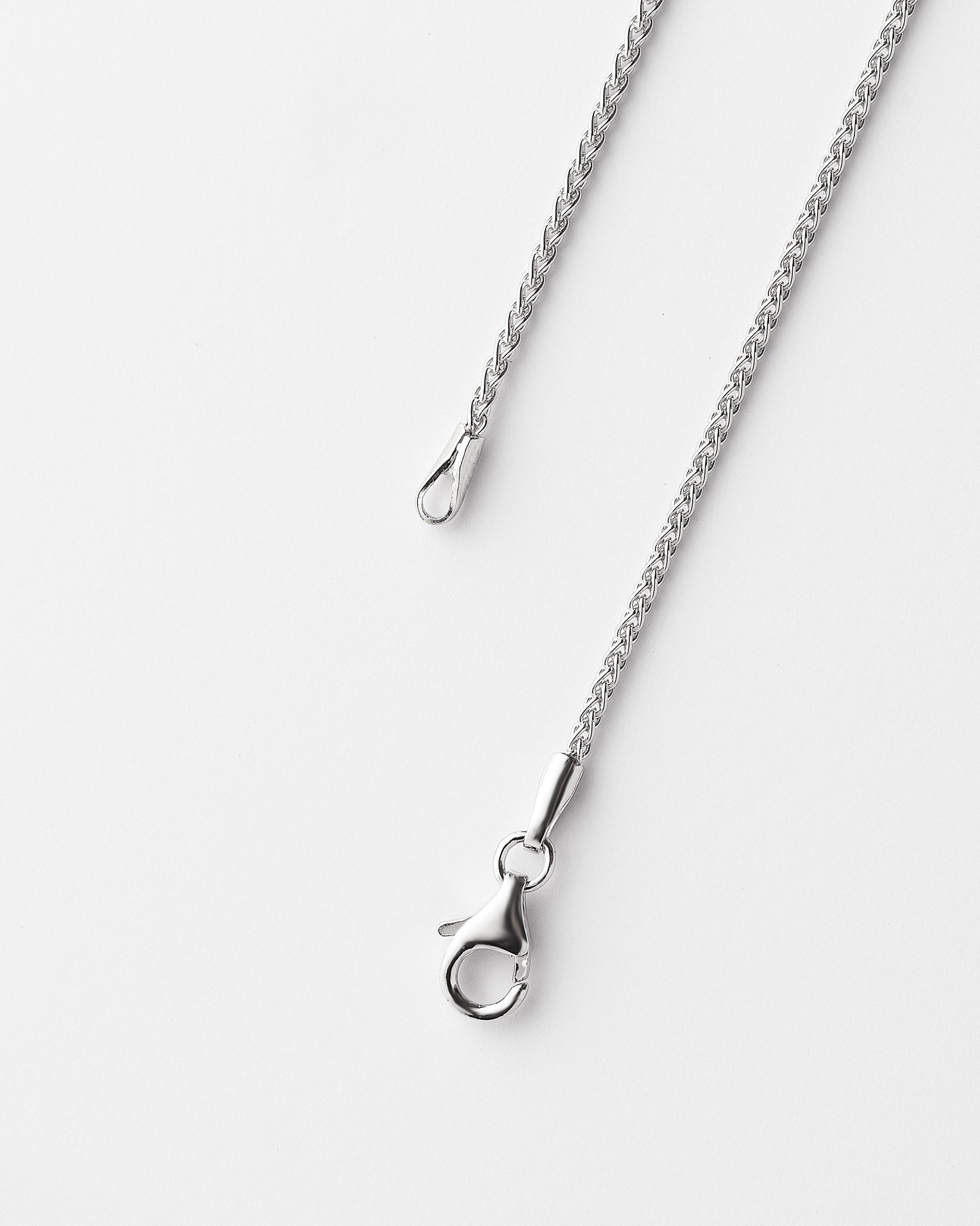 Sterling Silver 45cm Wheat Chain