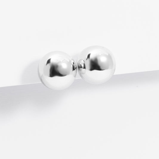 Sterling Silver Ball Stud Earrings