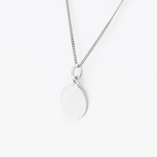 Sterling Silver Plain Disc Pendant