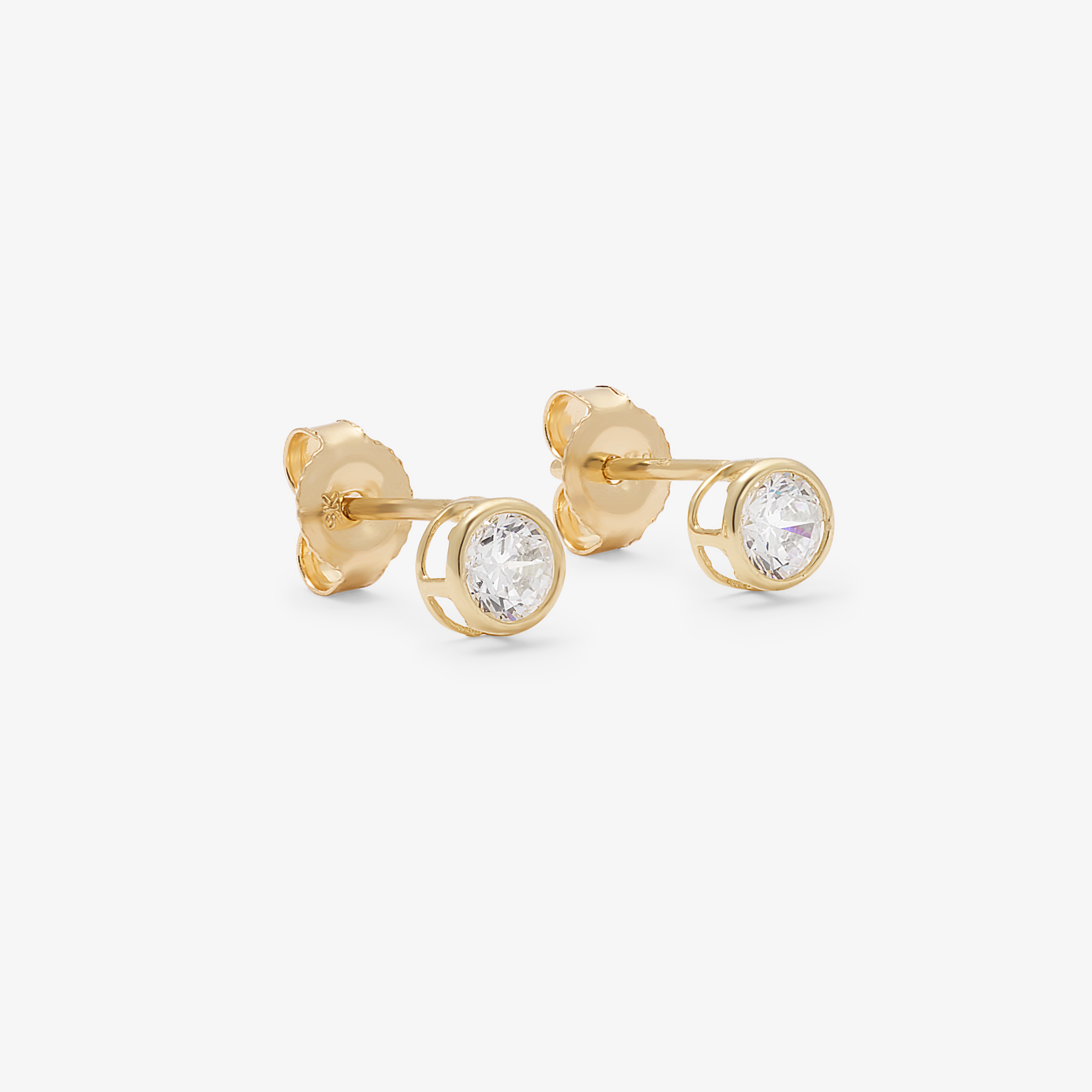 Frame Gold Zirconia Studs