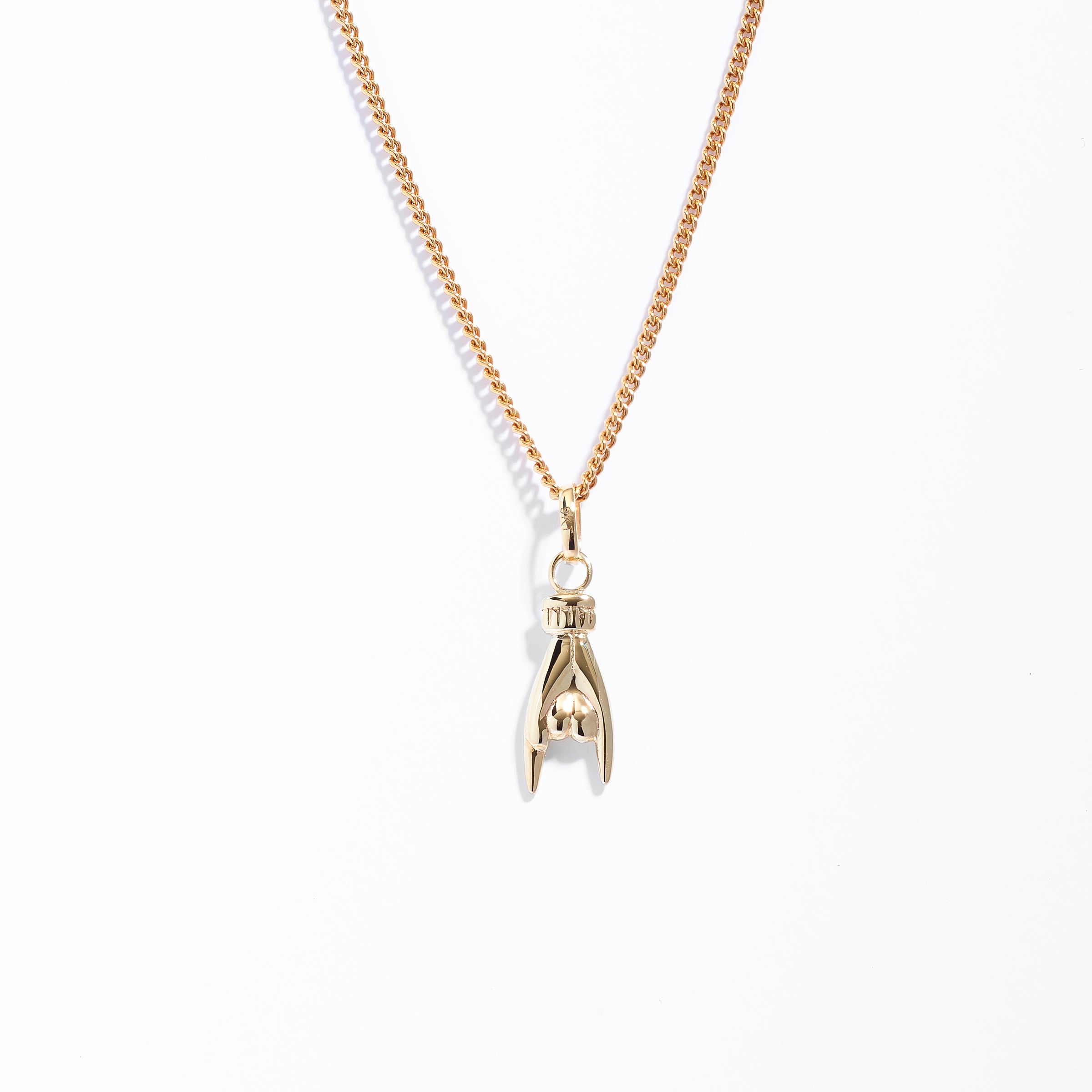 9K Yellow Gold Hand Pendant