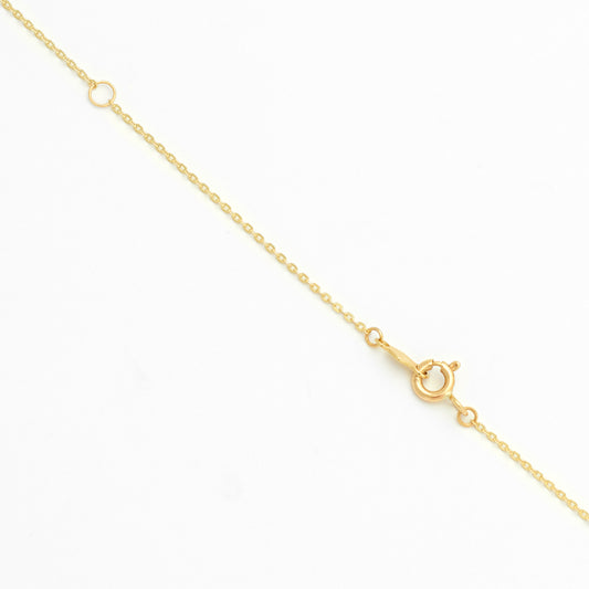 9ct Yellow Gold Engravable Bar Necklace