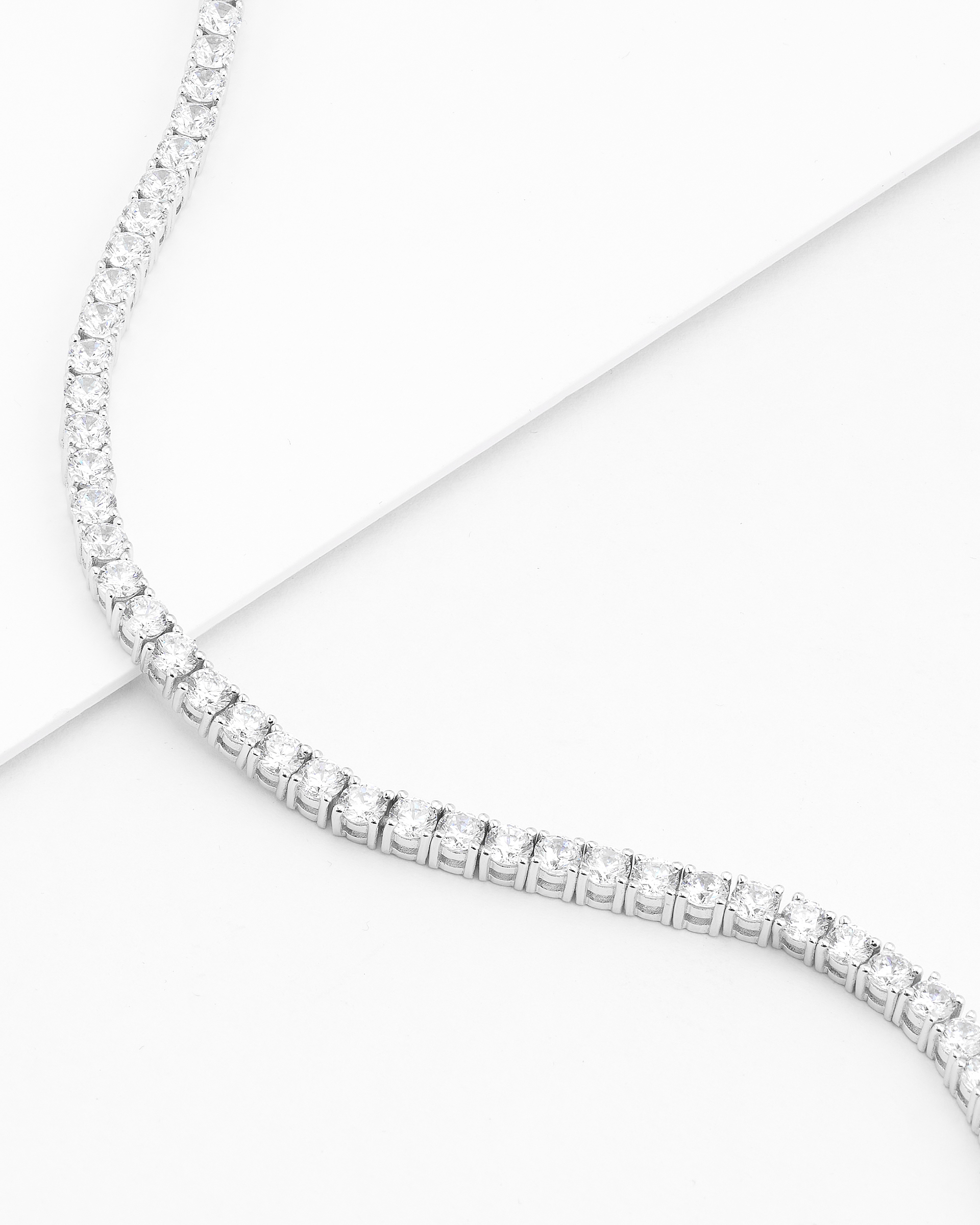 Sterling Silver Zirconia Claw Set Tennis Bracelet + Extender