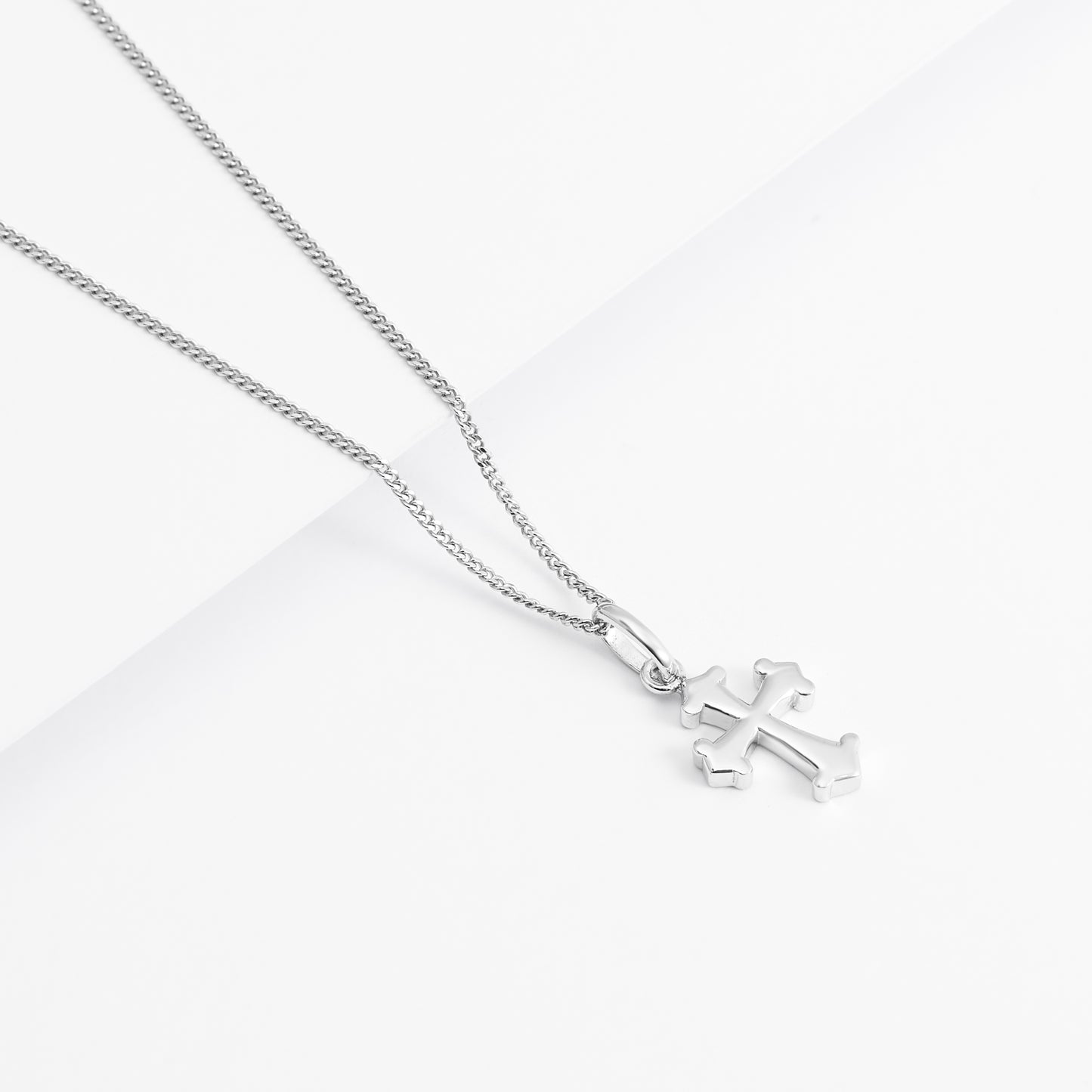 Sterling Silver Arrow Tip Cross Pendant