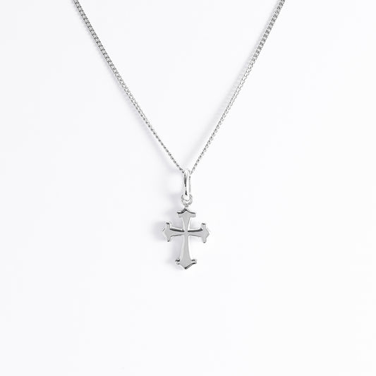 Sterling Silver Arrow Tip Cross Pendant