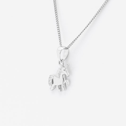 Sterling Silver Unicorn Pendant