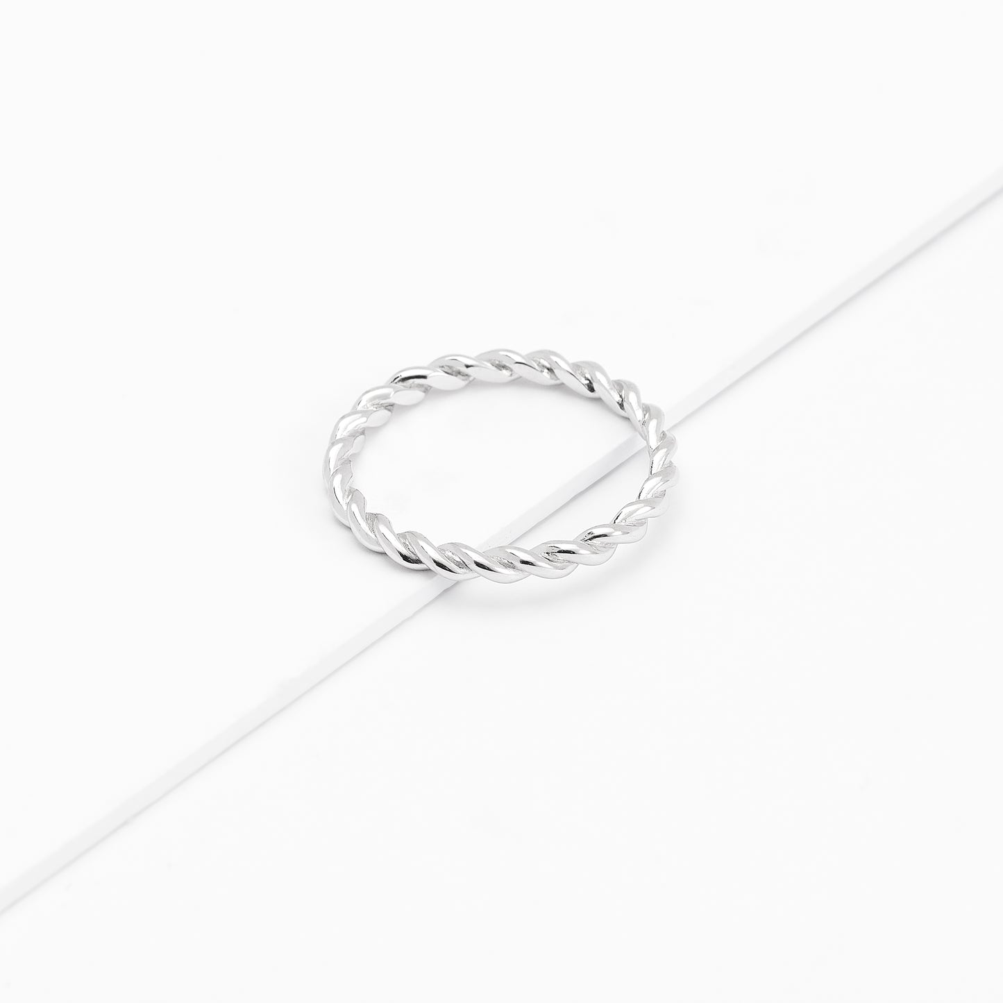 Sterling Silver Twist Band Ring