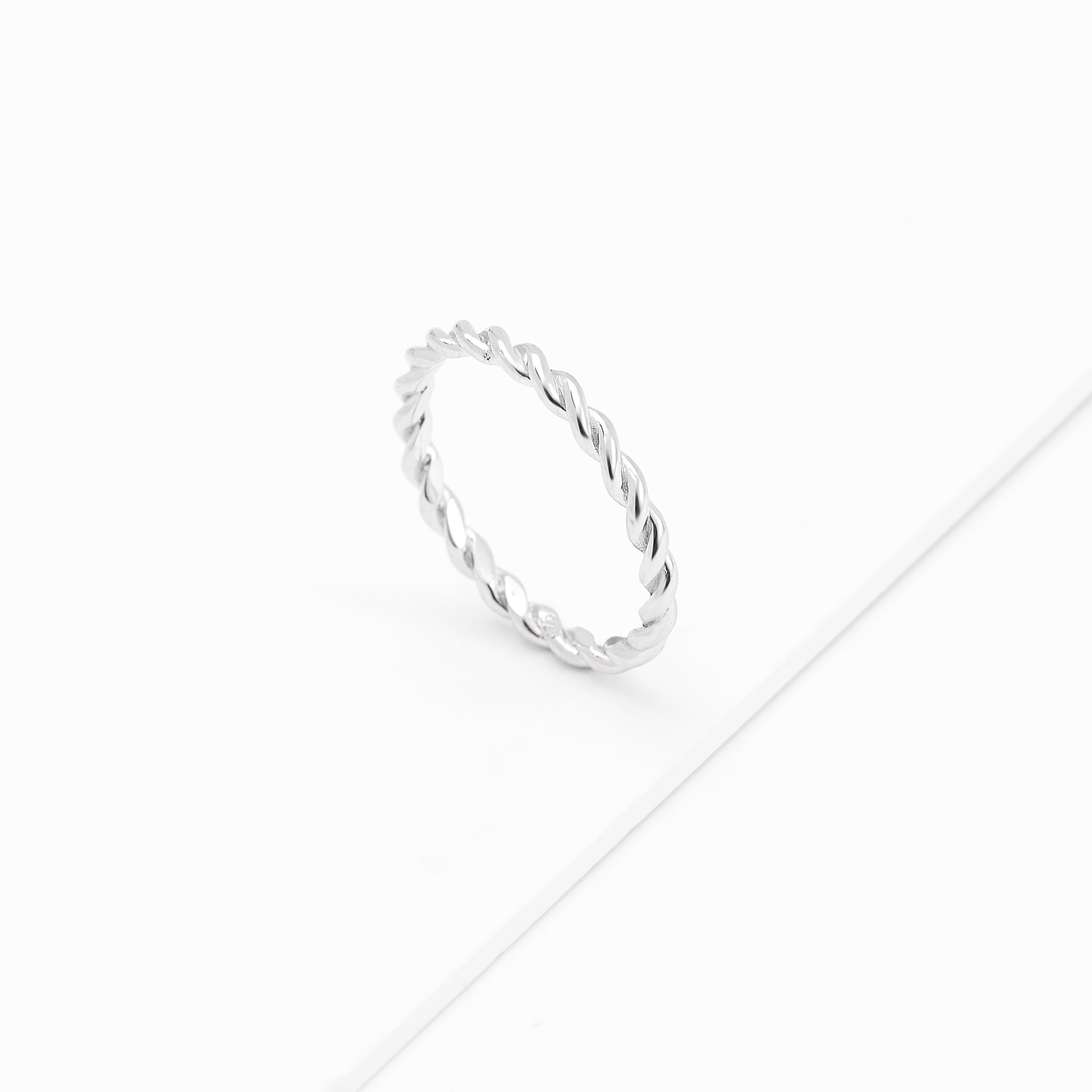 Sterling Silver Twist Band Ring