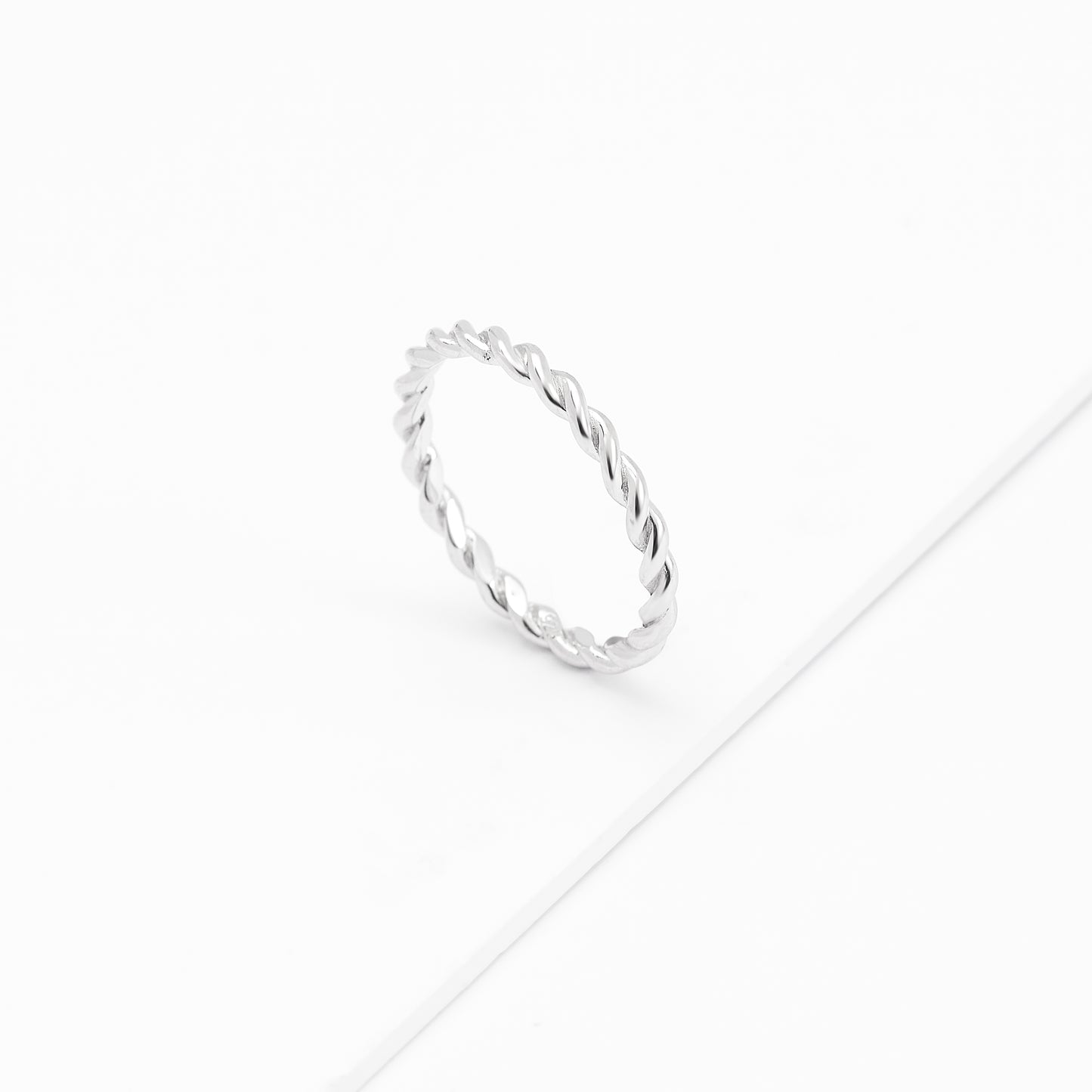 Sterling Silver Twist Band Ring