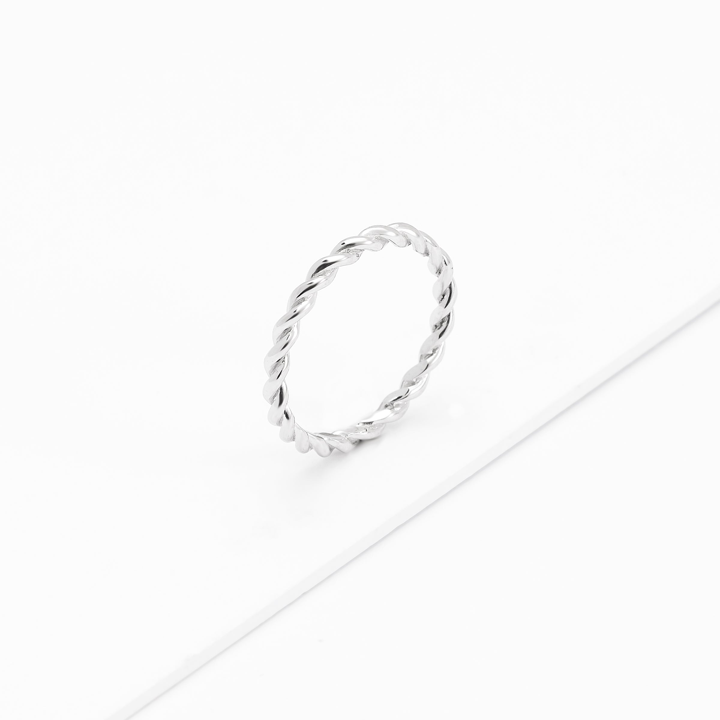 Sterling Silver Twist Band Ring