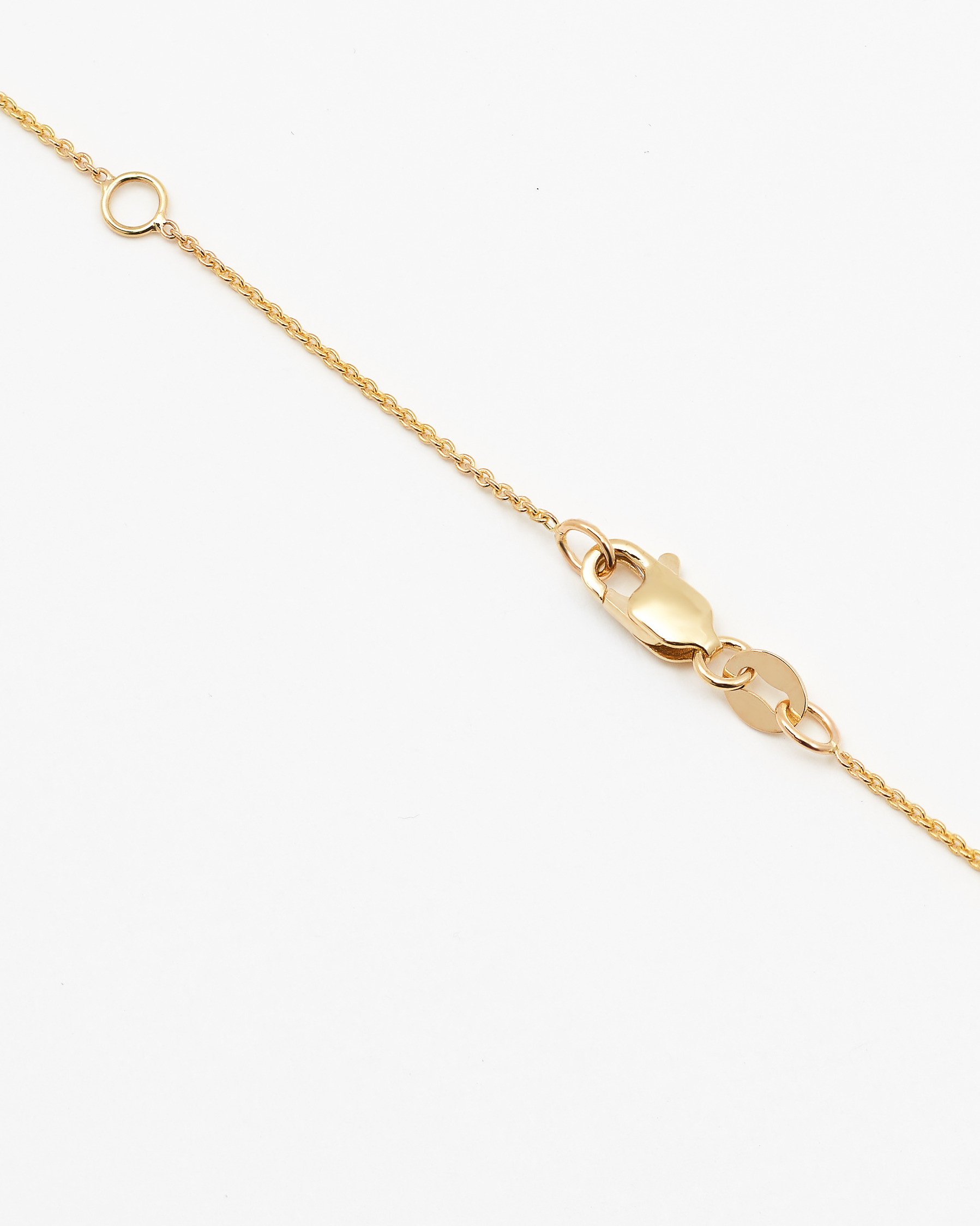 9K Yellow Gold Round Brilliant Lab Diamond Solitaire Slider Pendant 0.50ct