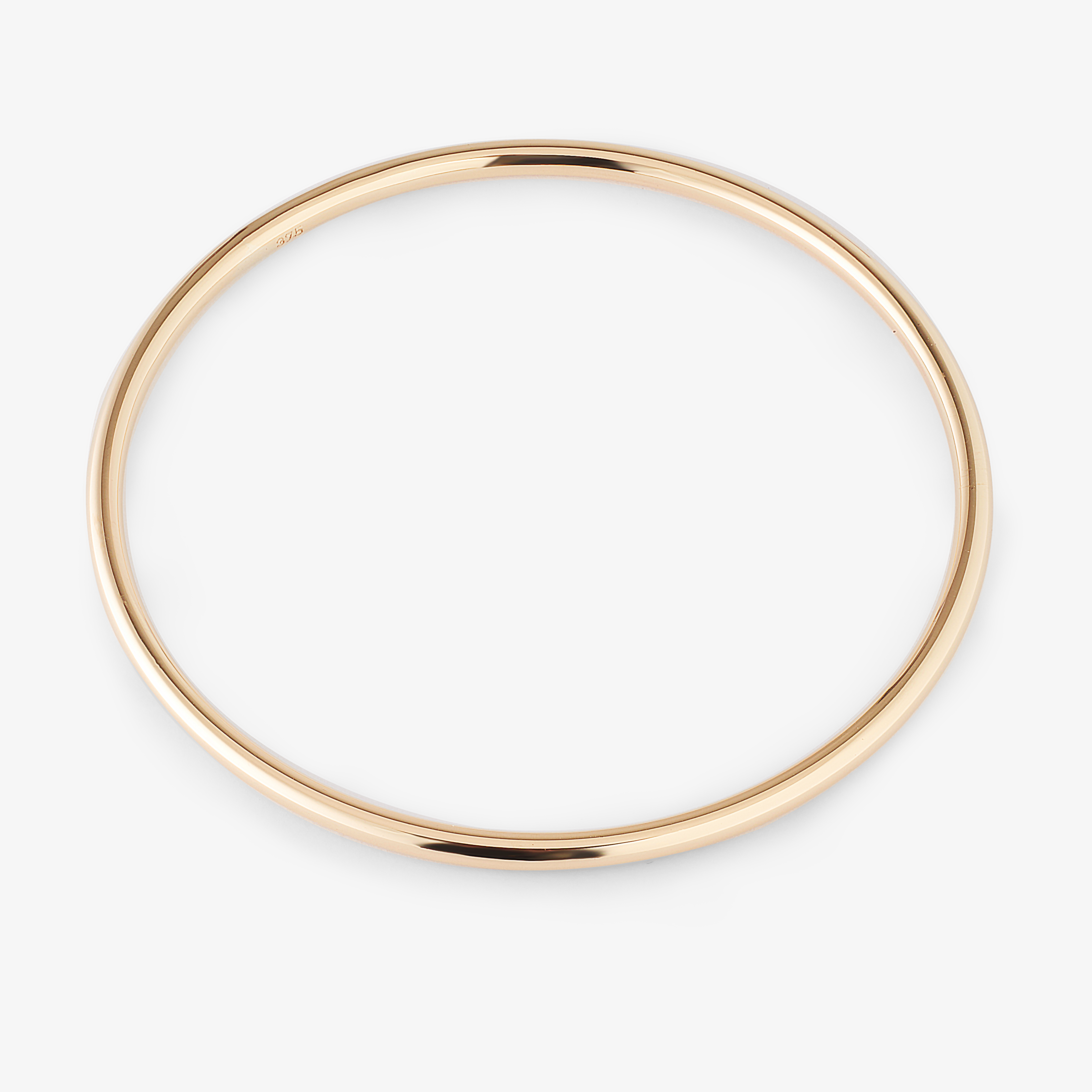 9K Yellow Gold Solid Golf Bangle