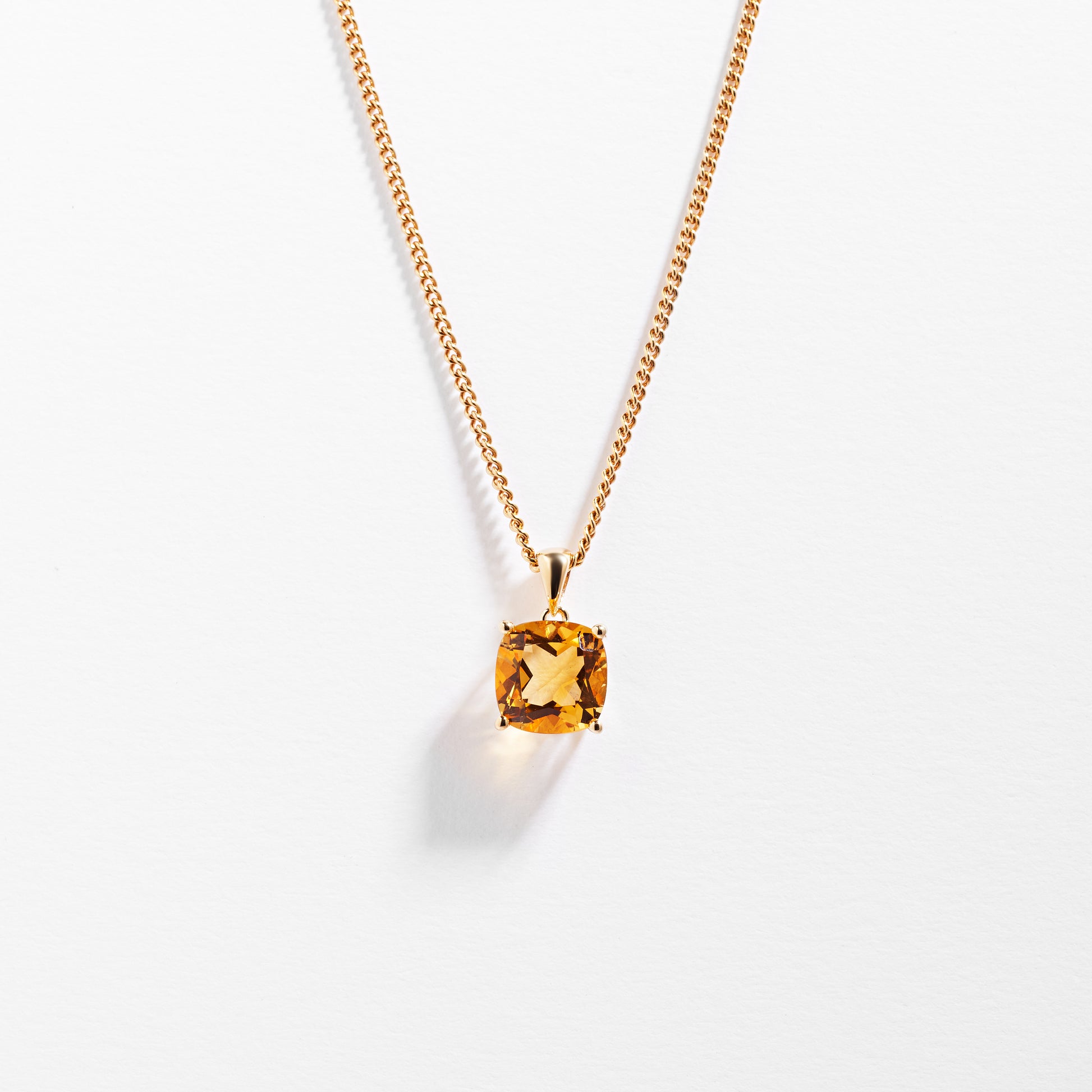 9K Yellow Gold Citrine November Birthstone Pendant – Simon Curwood