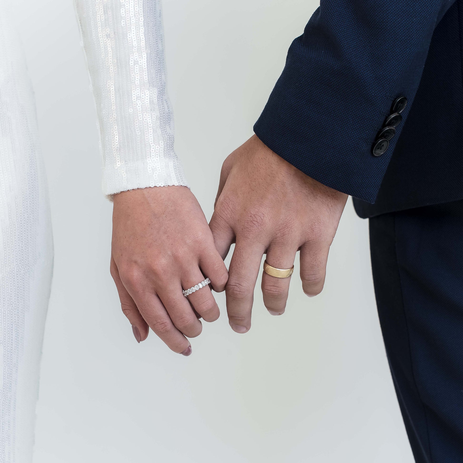 18K White Gold Oval Lab Diamond Floating Band 1.3tdw – Simon Curwood ...