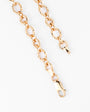 9K yellow gold solid alternating oval and round link chain, 45cm
