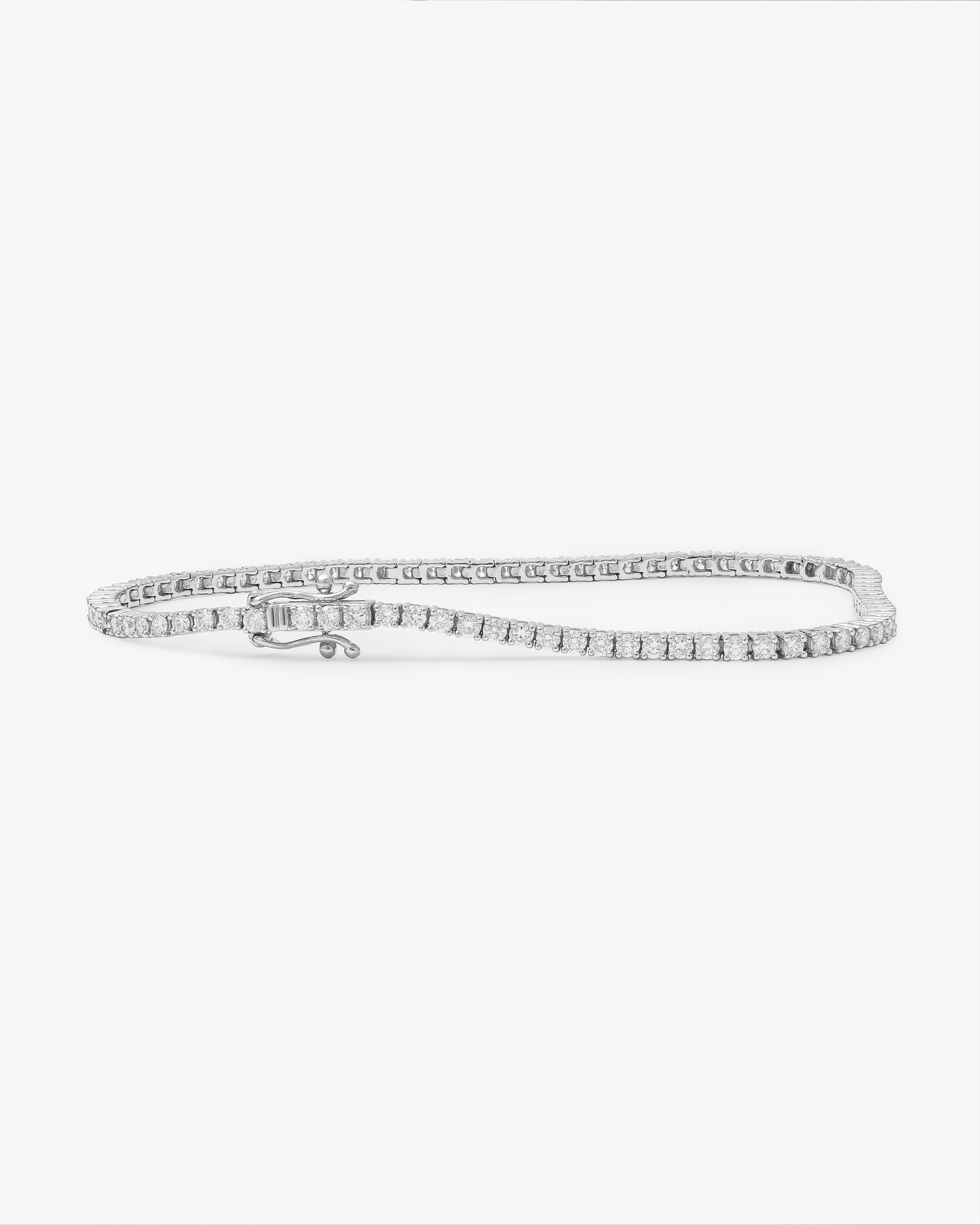 9K White Gold Lab Diamond Tennis Bracelet 2.0tdw