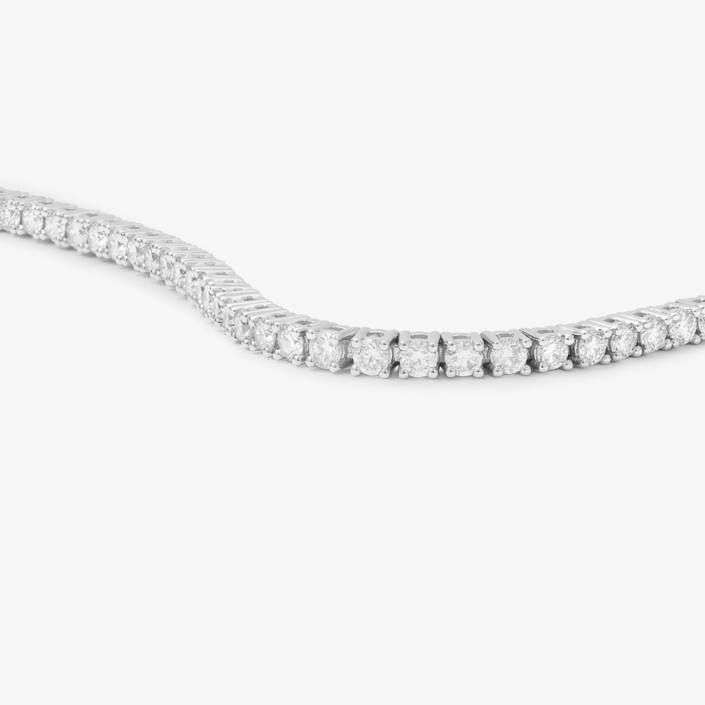 9K White Gold Lab Diamond Tennis Bracelet 2.0tdw