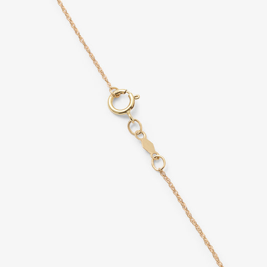 9K Yellow Gold 0.70ct Bezel Oval Lab Diamond Slider Pendant With Chain 45cm