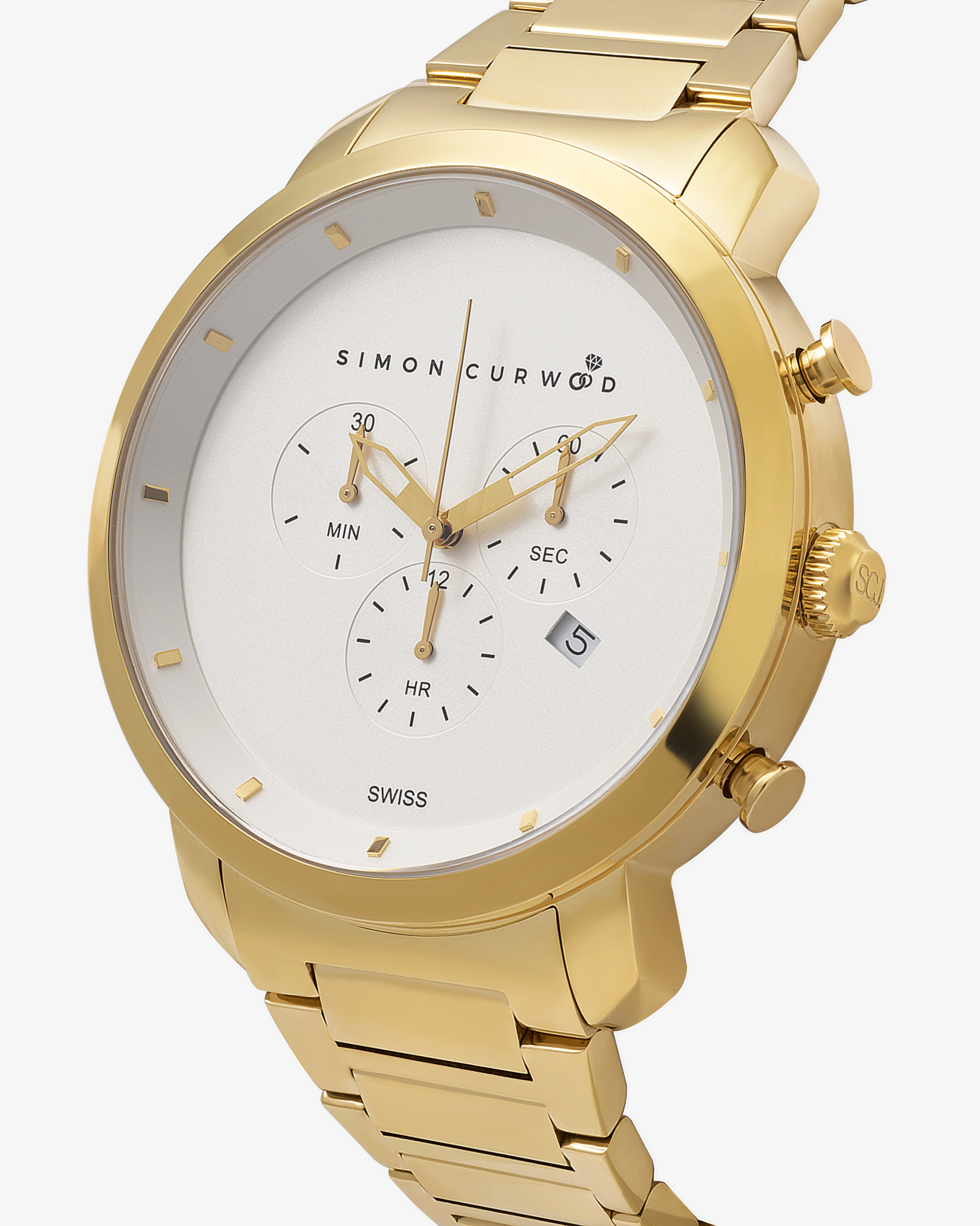Stainless Steel Gold Tone Watch