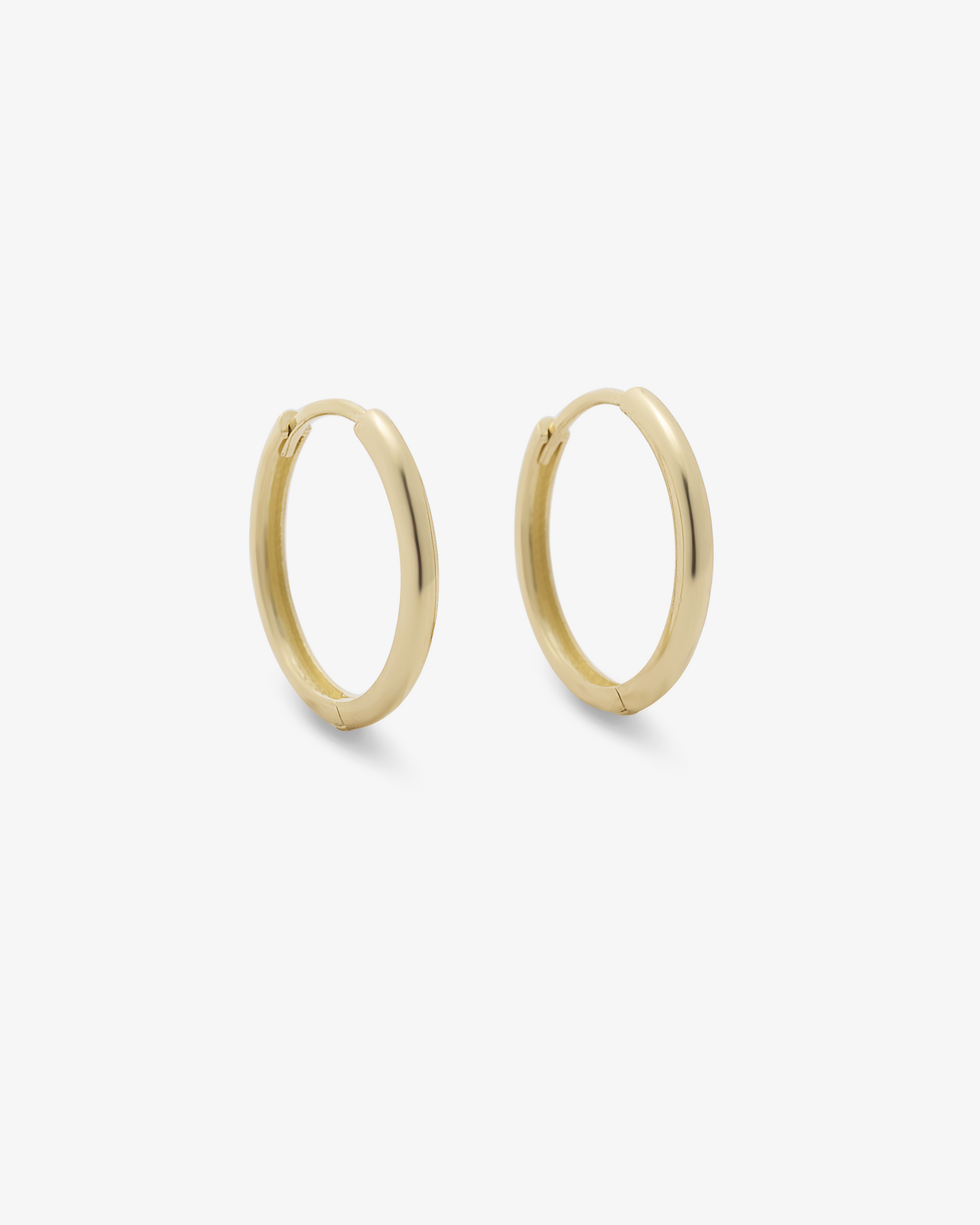 Slim Gold Huggie Earrings 19mm