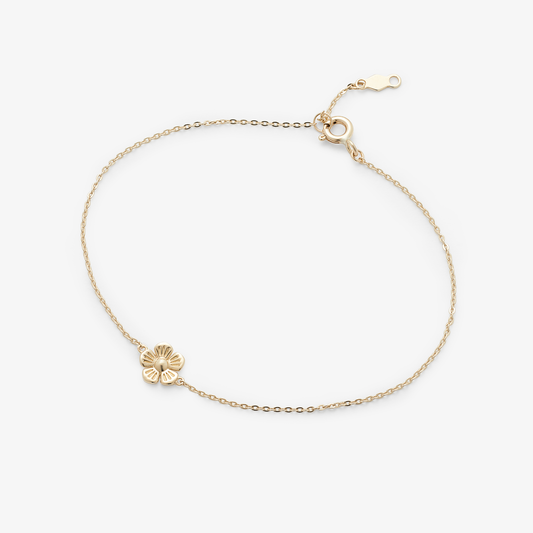 9Y flower detail bracelet sz 19cm