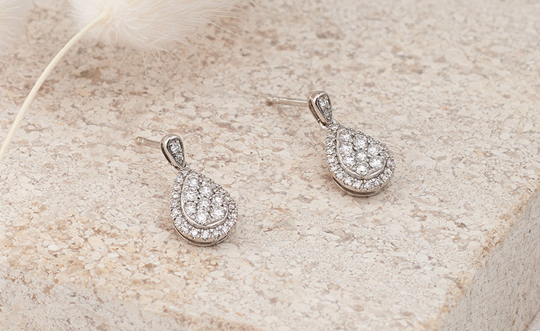 Halo Drop earrings