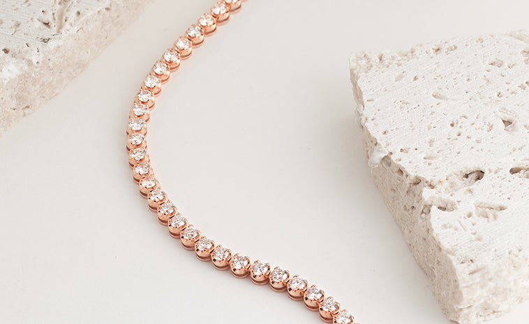 Rose gold bracelets