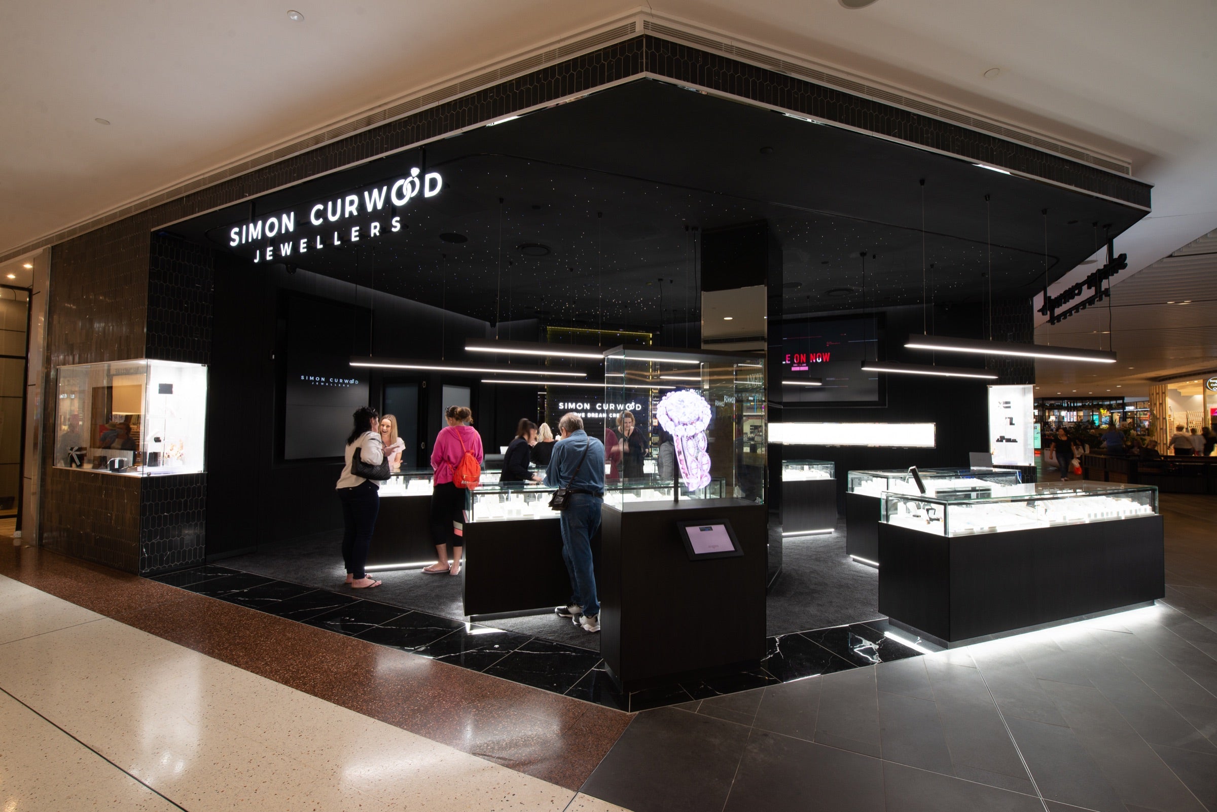 Simon Curwood Jewellers Chermside boutique, photographed during a previous store opening.