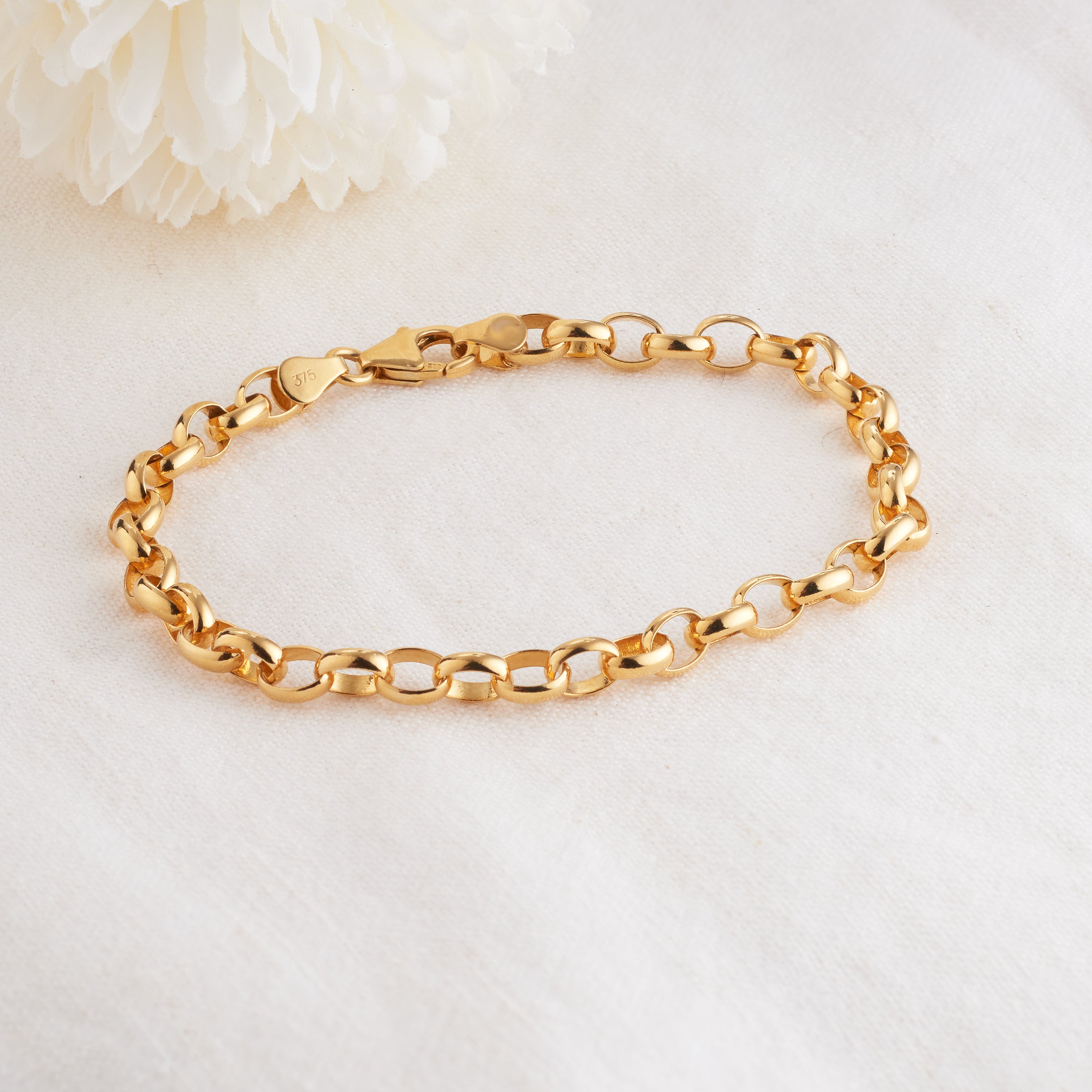 Buy THE BLING KING XXL Ornate Belcher Chain Bracelet - Heavy Real Gold  Plated Jewellery - Gold Belcher Bracelet for Men & Women - Premium Chunky  Bracelet - Length: 9 Inches, Width: 15mm Online at desertcartINDIA