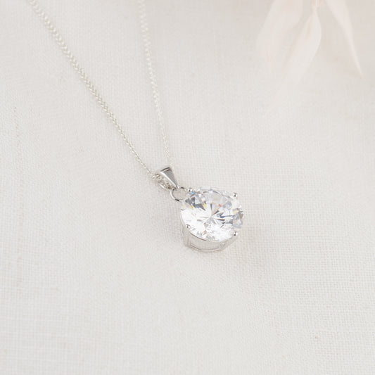 Sterling Silver Zirconia Pendant