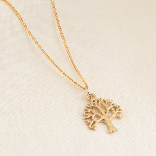 9K Yellow Gold Tree of Life Pendant