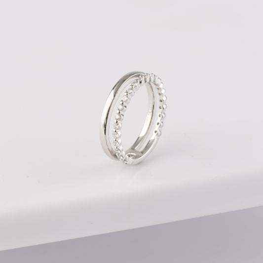 Platinum Diamond Enhancer Ring 0.36tdw