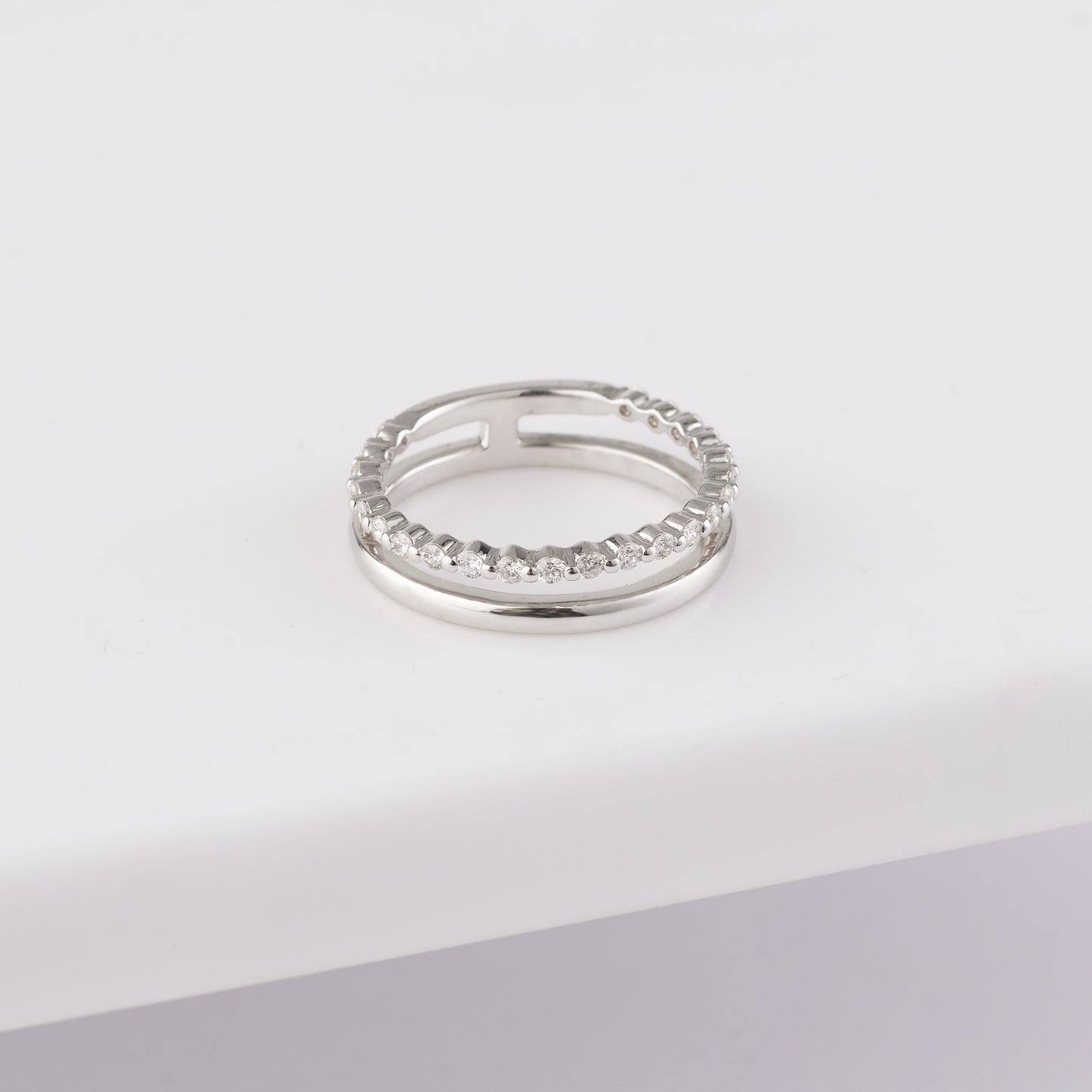 Platinum Diamond Enhancer Ring 0.36tdw