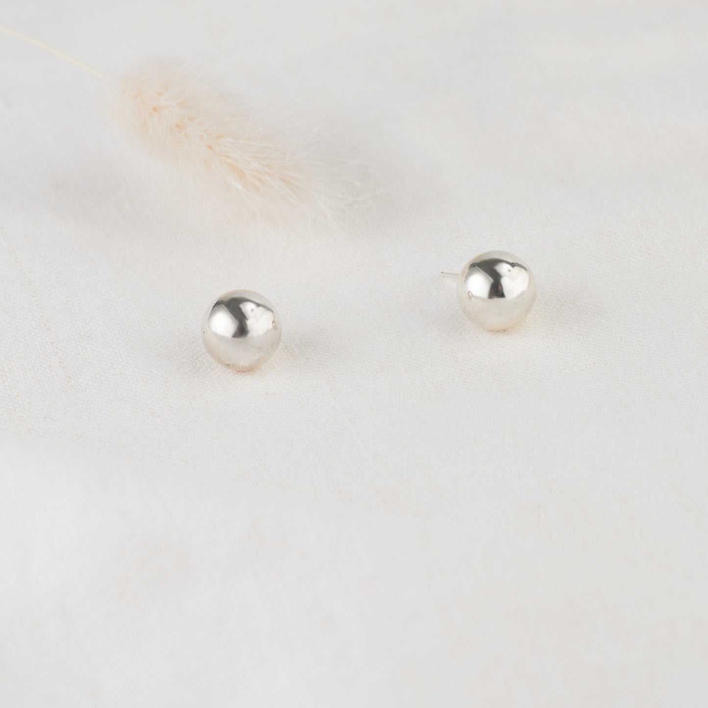 Sterling Silver 10mm Ball Stud Earrings